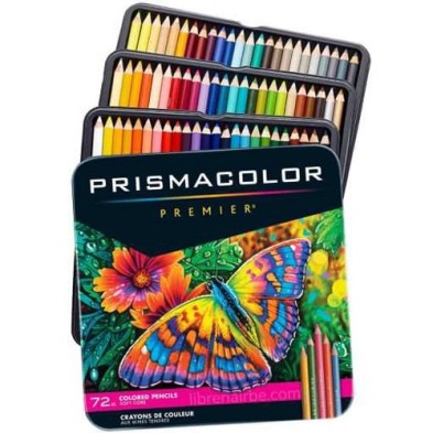Material Bellas Artes – pintura-y-dibujo - Prismacolor Premier caja metal 72 lápices de colores | totenart.com