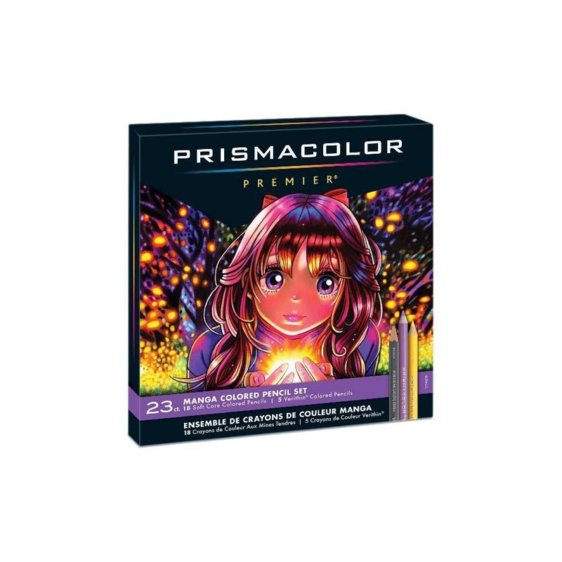 Material Bellas Artes – pintura-y-dibujo - Prismacolor Premier caja 23 lápices de colores Manga | totenart.com