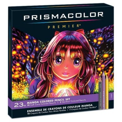 Material Bellas Artes – pintura-y-dibujo - Prismacolor Premier caja 23 lápices de colores Manga | totenart.com