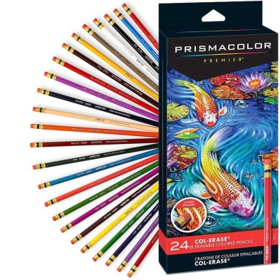 Material Bellas Artes – pintura-y-dibujo - Prismacolor Col-Erase caja 24 lápices de colores | totenart.com