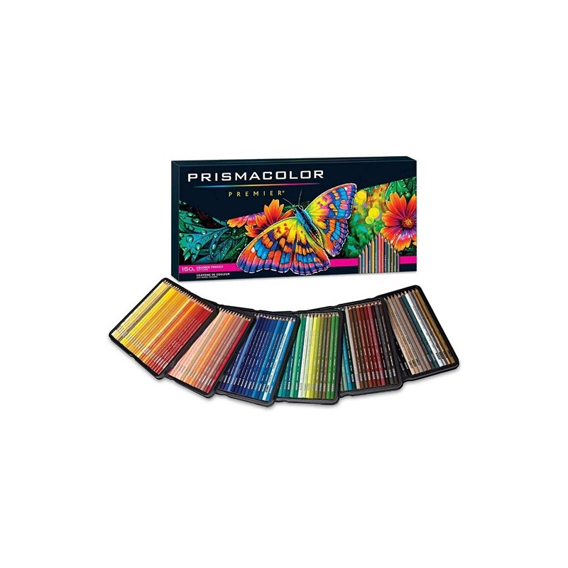 Material Bellas Artes – pintura-y-dibujo - Prismacolor Premier caja metal 150 lápices de colores | totenart.com