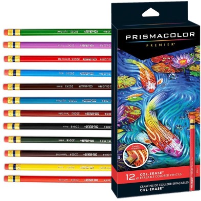 Material Bellas Artes – pintura-y-dibujo - Prismacolor Col-Erase caja 12 lápices de colores | totenart.com
