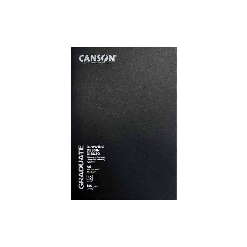 Material Bellas Artes – pintura-y-dibujo - Canson Graduate Dibujo (Bloc grapas), 20h., 140 gr., 29,7x42 cm. (A3) | totenart.com