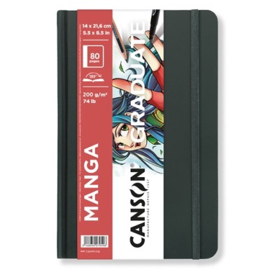 Material Bellas Artes – pintura-y-dibujo - Bloc Canson Graduate Manga, 80h., 200 gr., 14x21,6 cm | totenart.com