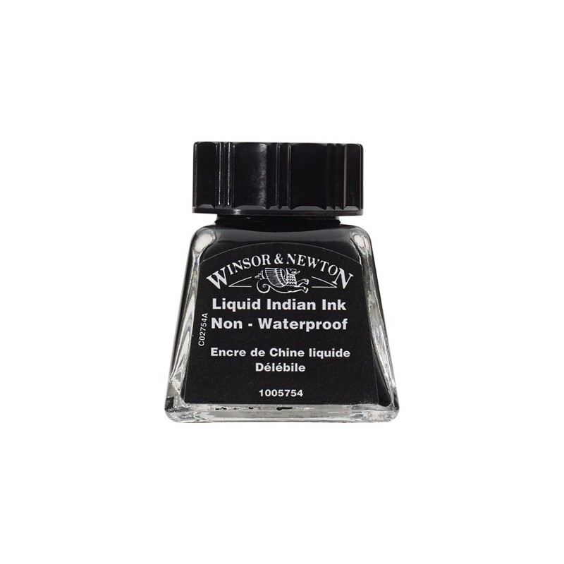Tienda Online Manualidades-Tinta Dibujo (China) Negro Winsor Newton, 30 ml.