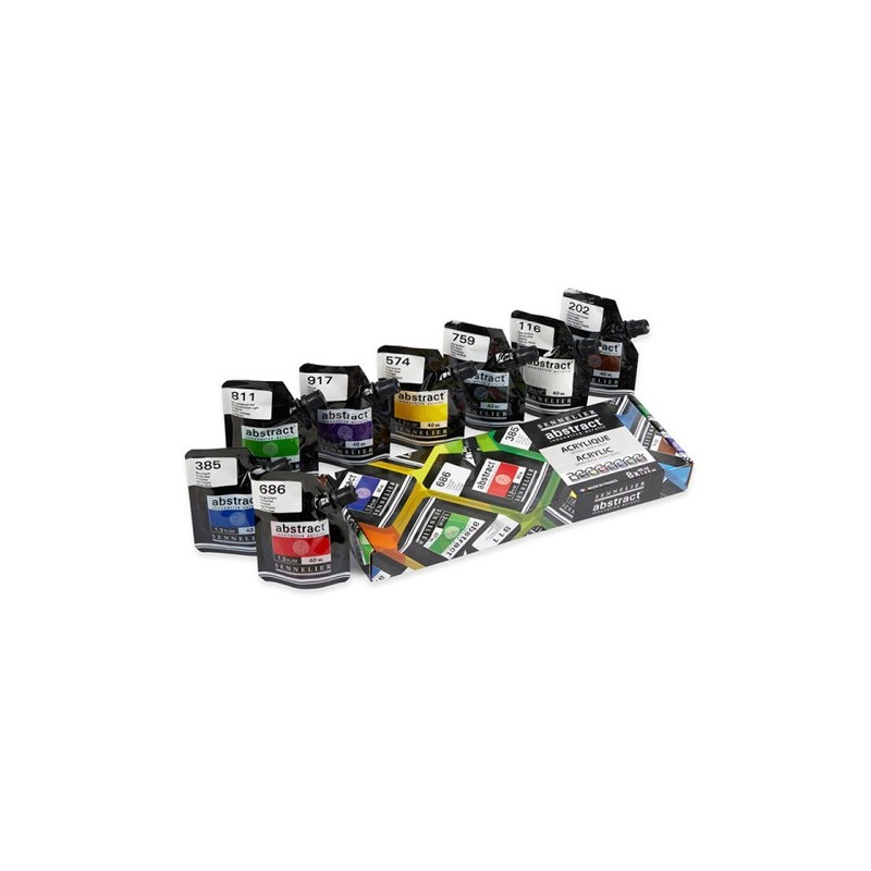 Material Bellas Artes - Pintura - Set Acrílicos Abstract, 8 colores 40 ml. Sennelier | totenart.com