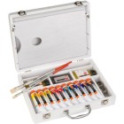 Material Bellas Artes - Pintura - Maletín con 10 colores óleo al agua Cobra Study (40 ml) +  accesorios | totenart.com