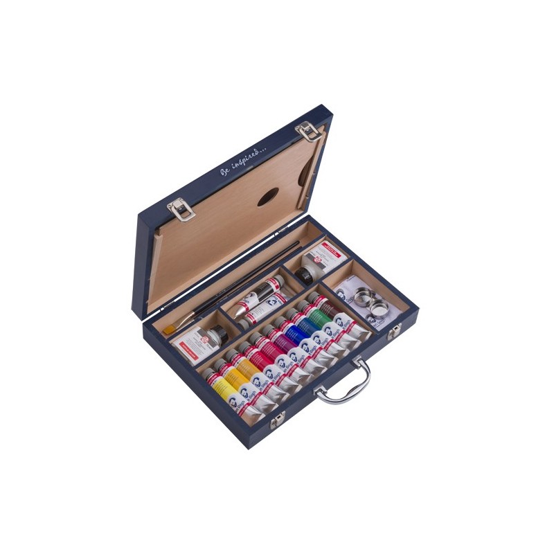 Material Bellas Artes - Pintura - Caja de madera con 10 colores acrílicos Van Gogh (40 ml) | totenart.com