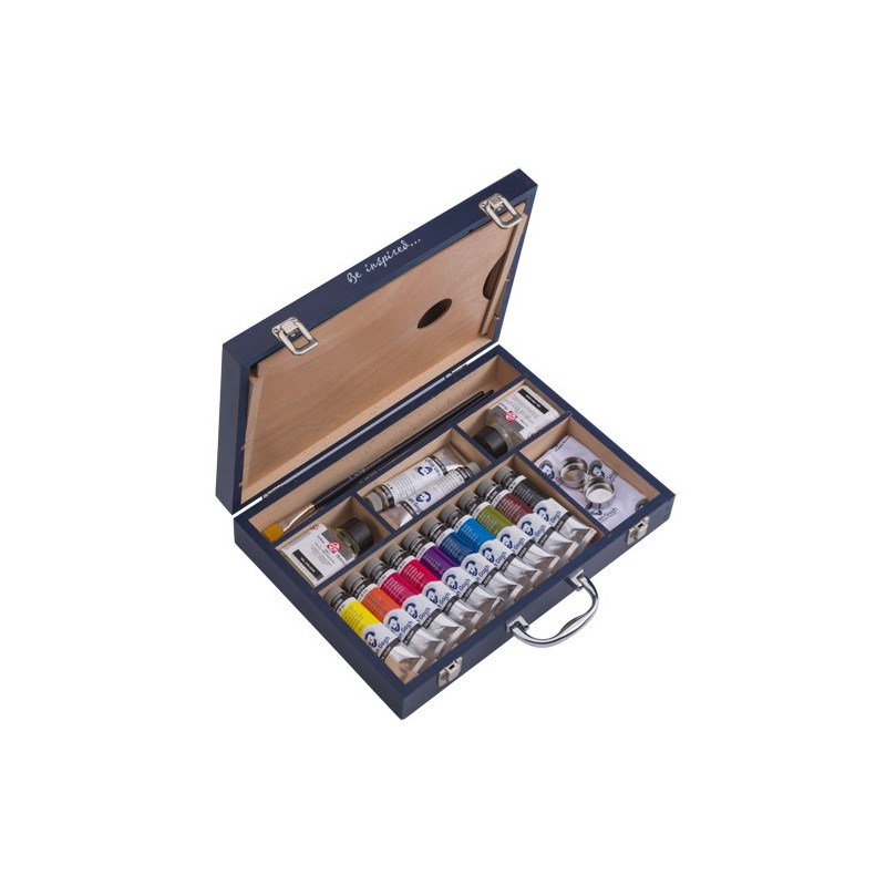 Material Bellas Artes - Pintura - Caja de madera con 10 colores acrílicos Van Gogh (40 ml) | totenart.com