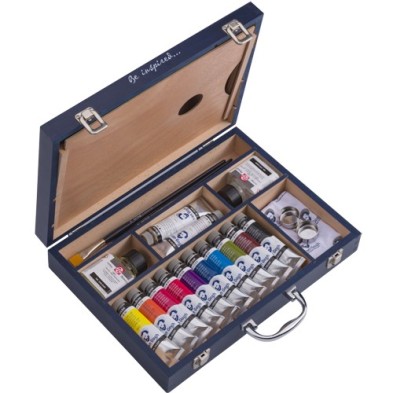 Material Bellas Artes - Pintura - Caja de madera con 10 colores acrílicos Van Gogh (40 ml) | totenart.com