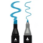 Material Bellas Artes - Pintura - Estuche 122 piezas: 120 rotuladores doble punta al alcohol + bloc + estuche | totenart.com