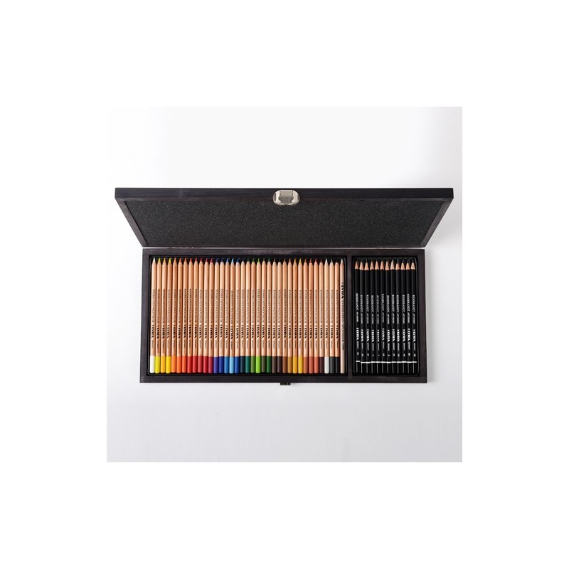 Material Bellas Artes - Pintura - Estuche Madera Rembrandt, Polycolor & Art design 49 piezas, Lyra | totenart.com