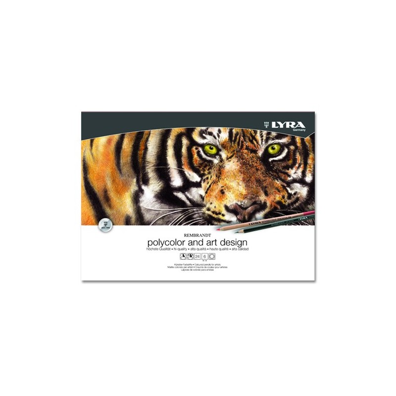 Material Bellas Artes - Pintura - Estuche Madera Rembrandt, Polycolor & Art design 30 piezas, Lyra | totenart.com