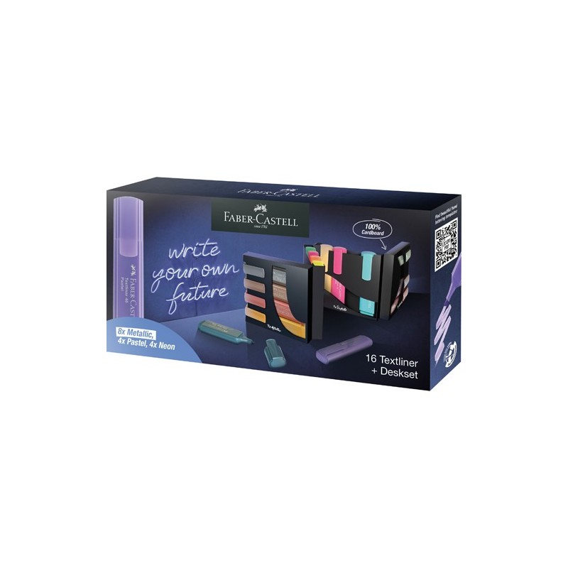 Material Bellas Artes – pintura-y-dibujo - Set 16 subrayadores Textliner Faber-Castell | totenart.com