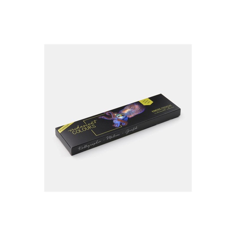 Material Bellas Artes - Pintura - Caja de acuarelas Finetec Premium 6 colores iridiscentes \"Hight Sparkling\" ** | totenart.com