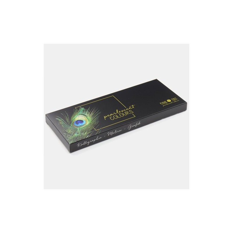 Material Bellas Artes - Pintura - Caja de acuarelas Finetec Classic 12 colores perlescentes \"Rainbow\" ** | totenart.com