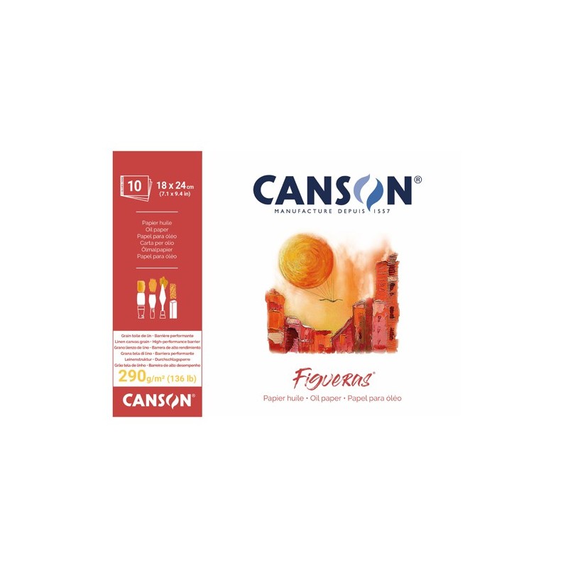 Material Bellas Artes – pintura-y-dibujo - Bloc para óleo y acrílico Figueras 10h 290gr 18x24cm | totenart.com
