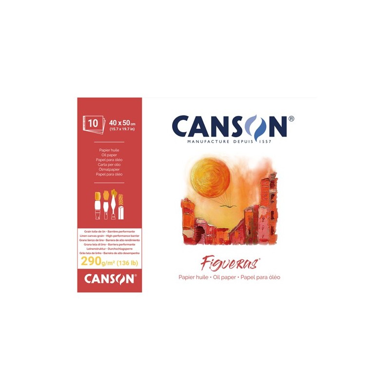 Material Bellas Artes – pintura-y-dibujo - Bloc para óleo y acrílico Figueras 10h 290gr 42x59,4cm | totenart.com