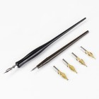 Material Escritura-Juego 6 plumillas y 2 mangos Speedball