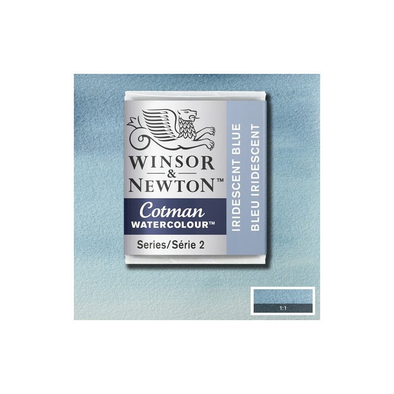 Material Bellas Artes - Pintura - Acuarela Cotman Winsor & Newton 1/2 godet color azul iridiscente (W472) | totenart.com