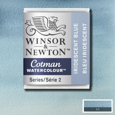 Material Bellas Artes - Pintura - Acuarela Cotman Winsor & Newton 1/2 godet color azul iridiscente (W472) | totenart.com