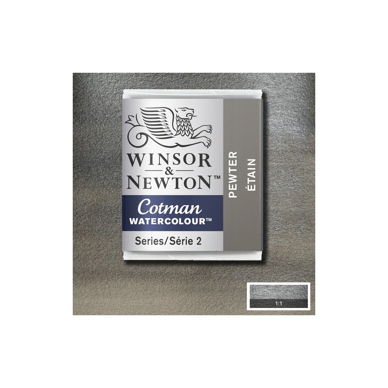 Material Bellas Artes - Pintura - Acuarela Cotman Winsor & Newton 1/2 godet color estaño (W511) | totenart.com