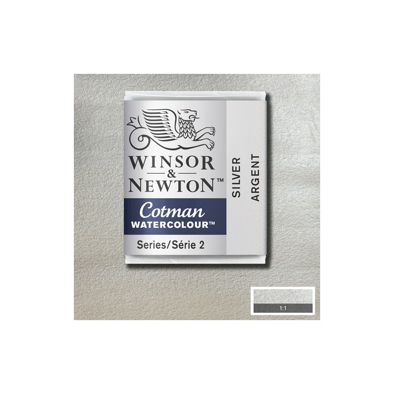 Material Bellas Artes - Pintura - Acuarela Cotman Winsor & Newton 1/2 godet color plata (W617) | totenart.com