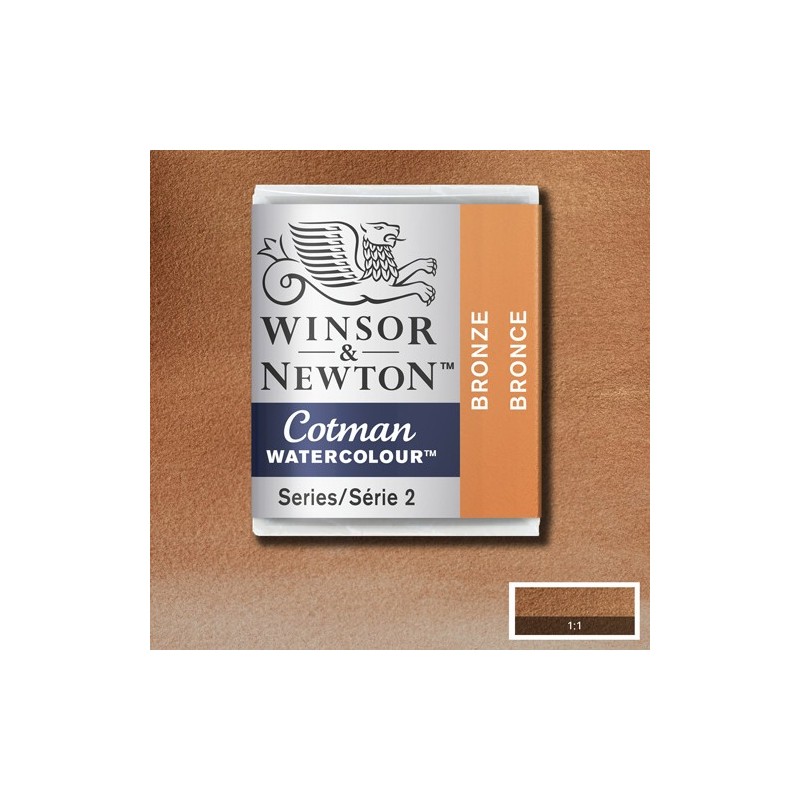 Material Bellas Artes - Pintura - Acuarela Cotman Winsor & Newton 1/2 godet color bronce (W058) | totenart.com