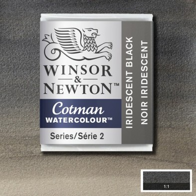 Material Bellas Artes - Pintura - Acuarela Cotman Winsor & Newton 1/2 godet color negro iridiscente (W473) | totenart.com
