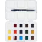 Material Bellas Artes - Pintura - Caja con 12 acuarelas Van Gogh 1/2 godet y pincel POCKET BOX. | totenart.com