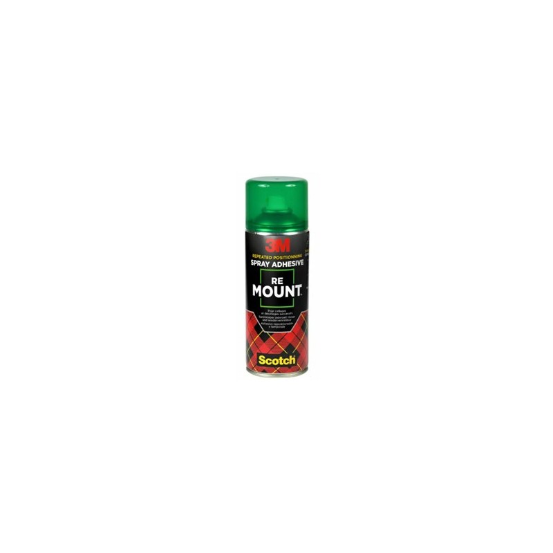 Material Bellas Artes - Manualidades - Spray Adhesivo 3M RE MOUNT, Reposicionable, 400 ml. | totenart.com