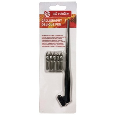 Material Bellas Artes - Pintura - Juego plumilla oblicua + 5 plumillas Art Creation Talens | totenart.com