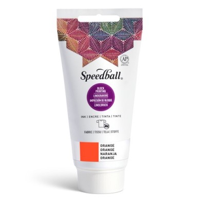 Tinta xilografia textil naranja Speedball 75 ml.  – Totenart