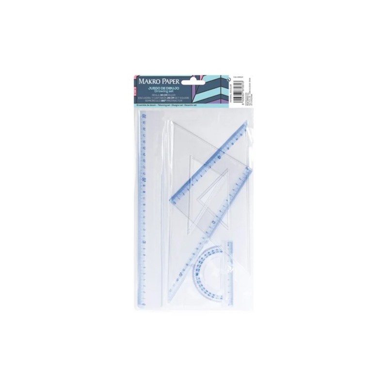 Material Bellas Artes - Dibujo - Set de reglas Makro Paper | totenart.com