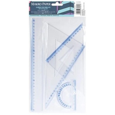 Material Bellas Artes - Dibujo - Set de reglas Makro Paper | totenart.com
