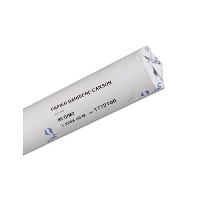 Material Bellas Artes – pintura-y-dibujo - Canson Barrera (Rollo), Blanco Liso, 80 g, 1,226 x 40 m | totenart.com