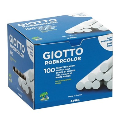 Material Bellas Artes - Pintura - 100 tizas blancas Robercolor Giotto | totenart.com
