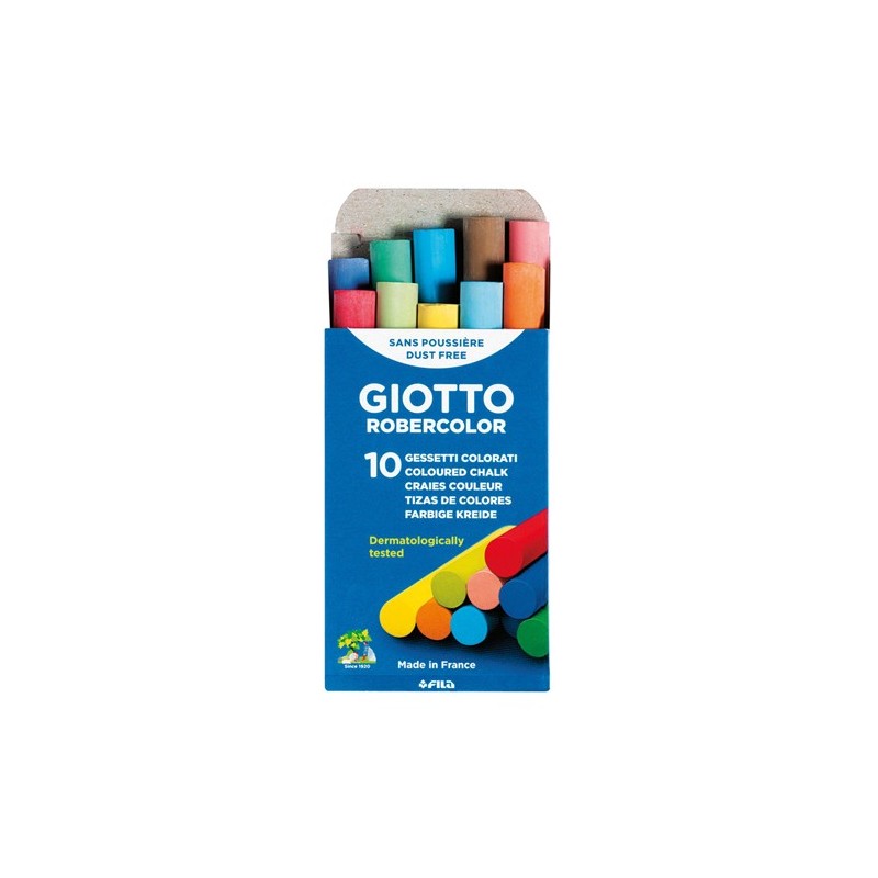 Material Bellas Artes - Pintura - 10 tizas de colores Robercolor Giotto | totenart.com