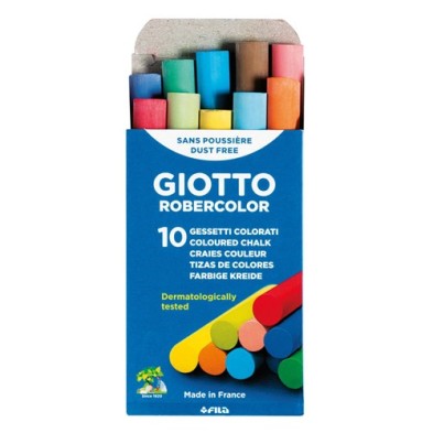 Material Bellas Artes - Pintura - 10 tizas de colores Robercolor Giotto | totenart.com