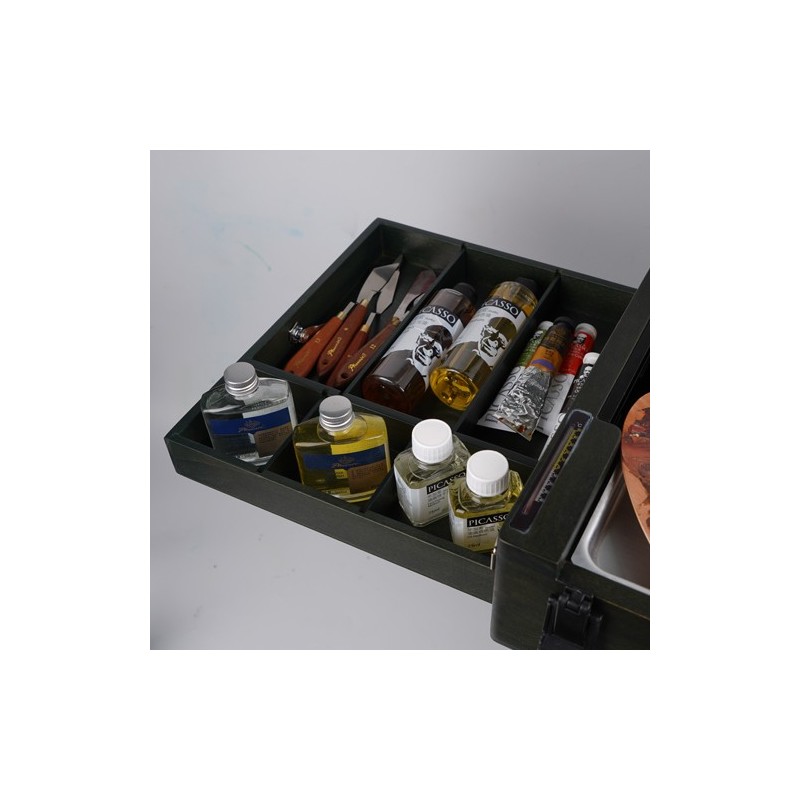 Material Bellas Artes - Pintura - Caballete de campo Maletín Deluxe Phoenix Oliva | totenart.com