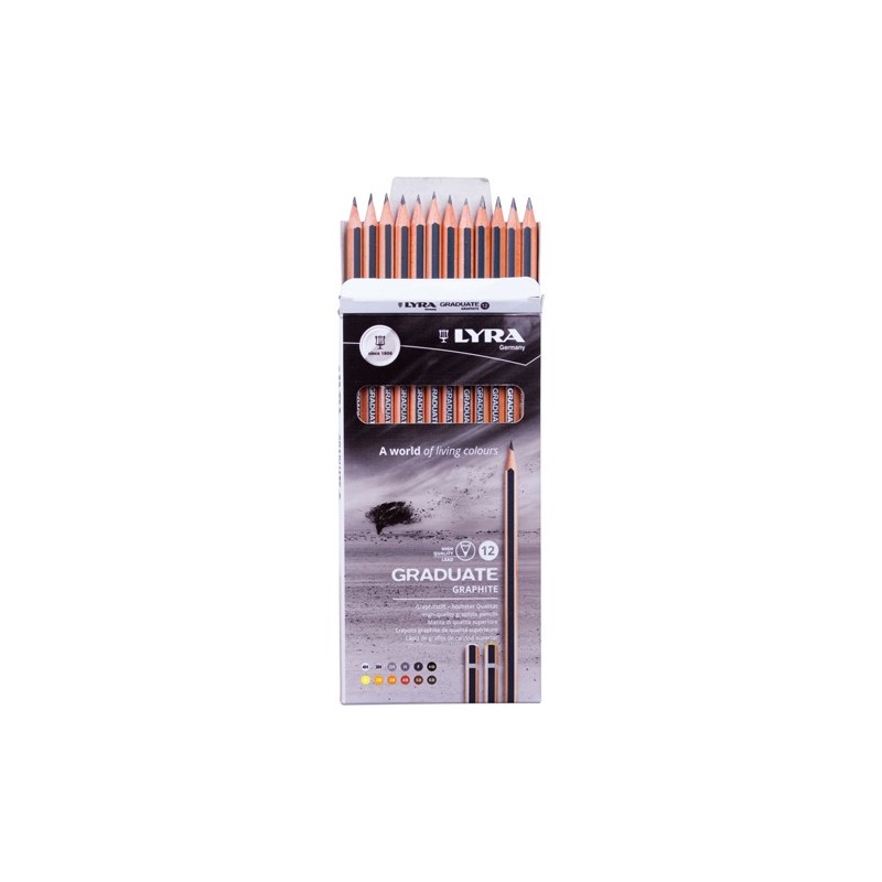 Material Bellas Artes - Pintura - Set Grafito Graduate 12 durezas, Lyra | totenart.com
