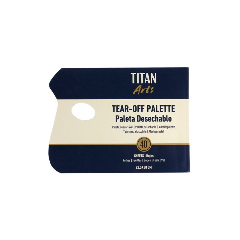 Material Bellas Artes - Pintura - Paleta A4 desechable Titan, 40 hojas, 22,5x30 cm | totenart.com