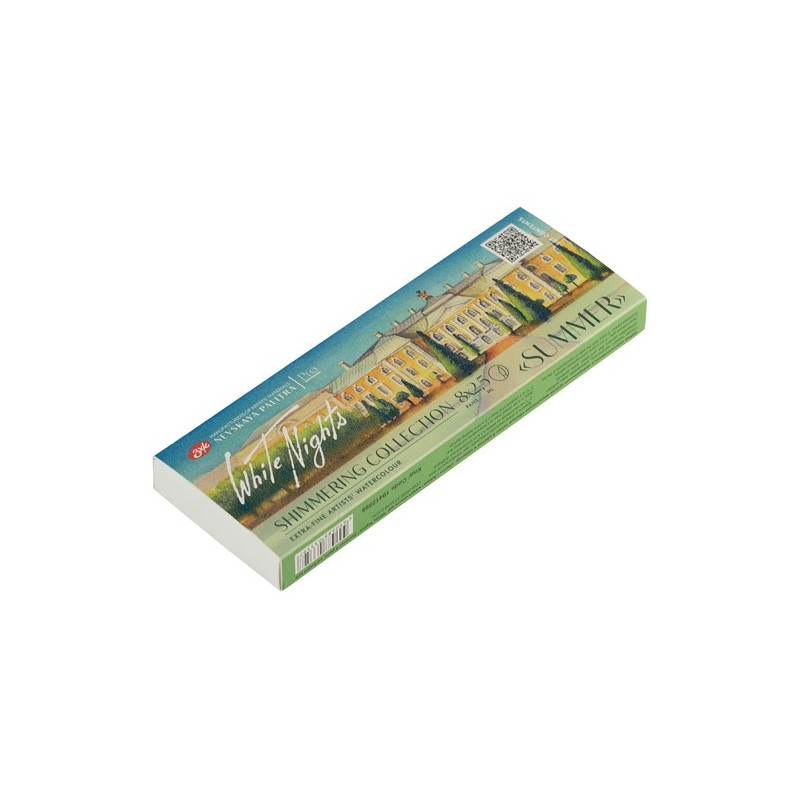 Material Bellas Artes - Pintura - Set acuarela 8 godets Shimmering Summer, brillar, White Nights | totenart.com