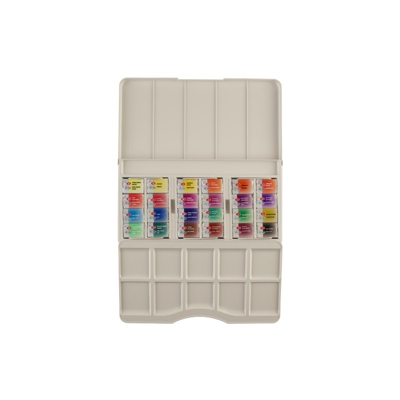 Material Bellas Artes - Pintura - Set acuarela 24 godets \"MODERN HISTORY\", estuche de plástico, White Nights | totenart.com