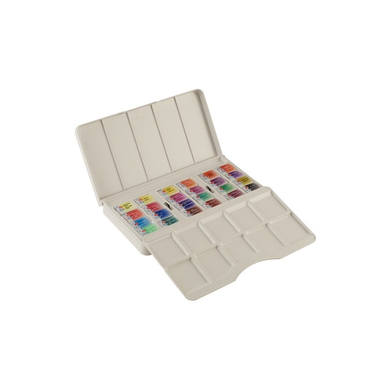 Material Bellas Artes - Pintura - Set acuarela 24 godets \"MODERN HISTORY\", estuche de plástico, White Nights | totenart.com