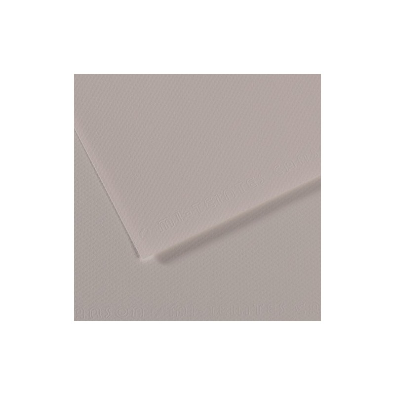 Mi-teintes Canson Gris Perla, 160 gr., 50x65 cm.