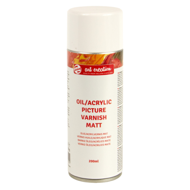 Material Bellas Artes – pintura-y-dibujo - Barniz mate Spray para óleo y acrílico ArtCreation, 200 ml. | totenart.com