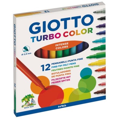 Material Bellas Artes - Pintura - Giotto Turbo Color 12 rotuladores | totenart.com