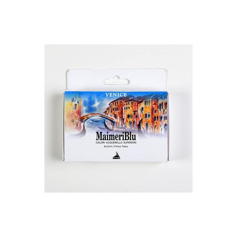 Material Bellas Artes - Pintura - Caja acuarelas MaimeriBlu Venecia, 6 tubos 12 ml ** | totenart.com