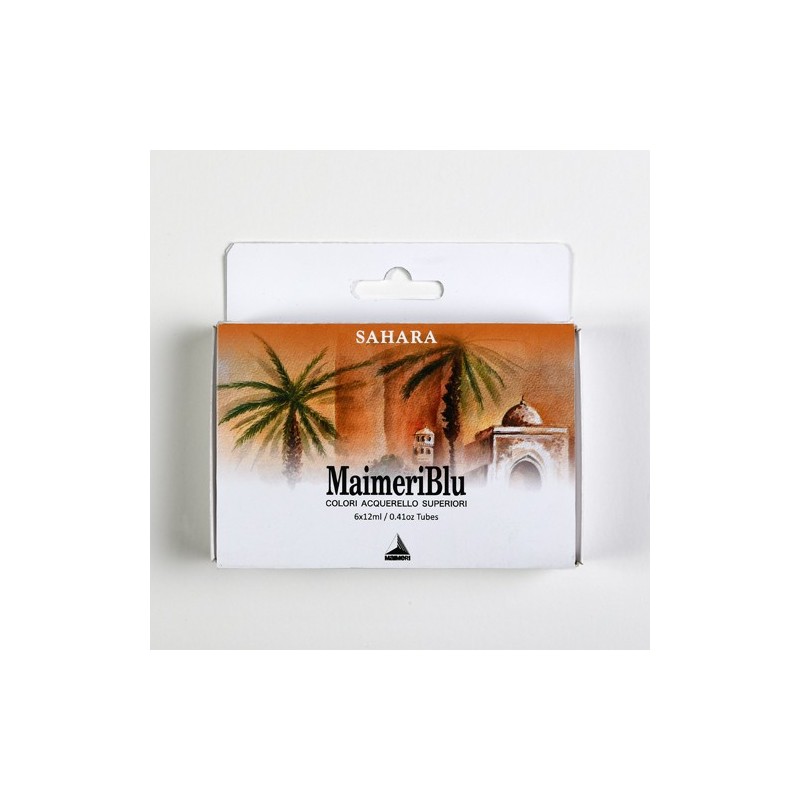 Material Bellas Artes - Pintura - Caja acuarelas MaimeriBlu Sáhara, 6 tubos 12 ml ** | totenart.com
